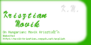 krisztian movik business card